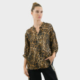 Zara Shirt Leopard Black