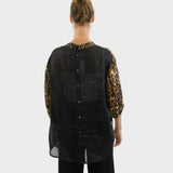 Zara Shirt Leopard Black