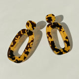 Riley Earrings - Honey Tortoise Shell