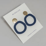 Charlie Dark Blue Dangle Earrings
