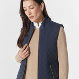 The Heritage Quilted Vest Navy