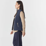 The Heritage Quilted Vest Navy