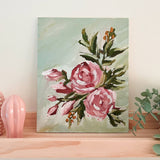 Abstract Roses painting kit, impressionist painting kit