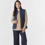 The Heritage Quilted Vest Navy