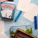 Paintable Watercolor Card Deck - Sea and Sail