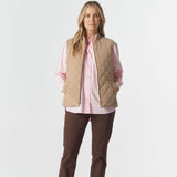 The Heritage Quilted Vest Iced Coffee