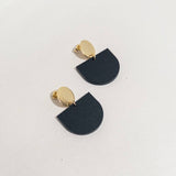 Maya Earrings - Gold and Black