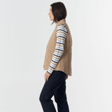 The Heritage Quilted Vest Iced Coffee