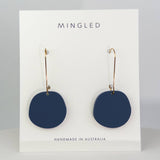 Organic Dangle - Dark Blue Earrings