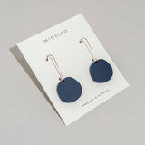 Organic Dangle - Dark Blue Earrings