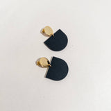 Maya Earrings - Gold and Black