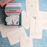 Paintable Watercolor Card Deck - Sea and Sail