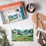 Mountain Valley palette knife painting kit