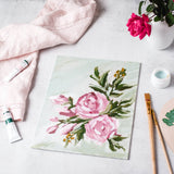 Abstract Roses painting kit, impressionist painting kit