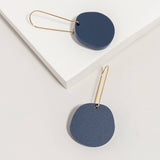 Organic Dangle - Dark Blue Earrings