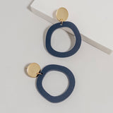Charlie Dark Blue Dangle Earrings