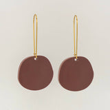 Dangle Earrings - Burgundy
