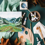 Mountain Valley palette knife painting kit