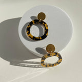 Charlie Gold and Tortoise Shell Earrings
