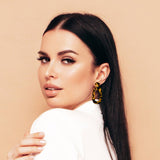 Riley Earrings - Honey Tortoise Shell