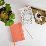 Embossed Linen Cover Sketchbook Navy Blue