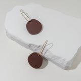 Dangle Earrings - Burgundy