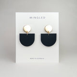 Maya Earrings - Gold and Black