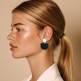 Maya Earrings - Gold and Black