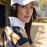 Overland Rugby Top Iced Coffee/Navy