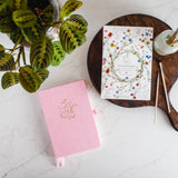 Embossed Linen Cover Sketchbook Navy Blue