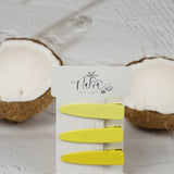 Hair Clip Ombré Yellow Set of 3