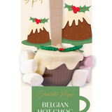 Hot Chocolate Christmas Pudding Spoon Milk