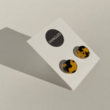 Tortoise Shell Round Studs
