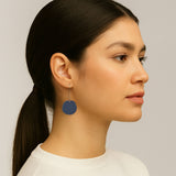 Organic Dangle - Dark Blue Earrings