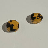 Tortoise Shell Round Studs