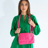 Burbank Large Crossbody Fuchsia