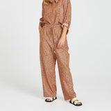 Davie Pants Sandy Tan Animal