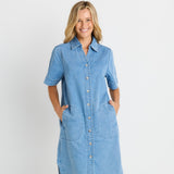 Dawson Denim Dress Blue