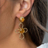 Duchess Earrings Citrine