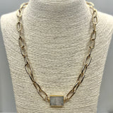 Czarina Necklace White Rainbow