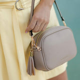 Jacinta Metallic Stone Crossbody Bag
