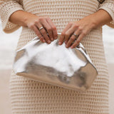 Lotus Clutch Silver