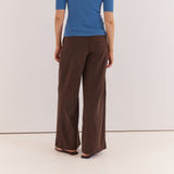 Natalie Wide Leg Trouser Chocolate