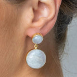Pippa Earrings White Rainbow