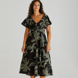 Rosita Ruffle Maxi Black