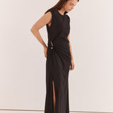 Roxxi Stone Trim Dress Black