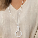 Salsa Necklace White