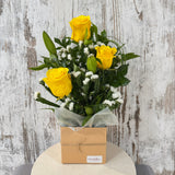 Lily and Rose Arrangement - Yellow - Today's Fresh Designs