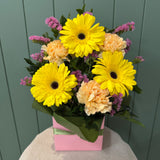 Yellow Gerb Box - Today's Fresh Designs