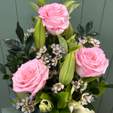 Pink Rose and Lily Box  - Today's Fresh Flowers
